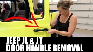 DOOR HANDLE REMOVAL Jeep JL & JT Gladiator Front & Rear *HOW TO