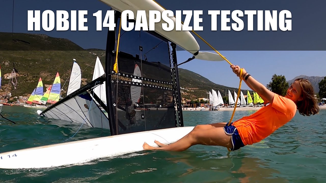 How much weight does it take to right a Hobie 14