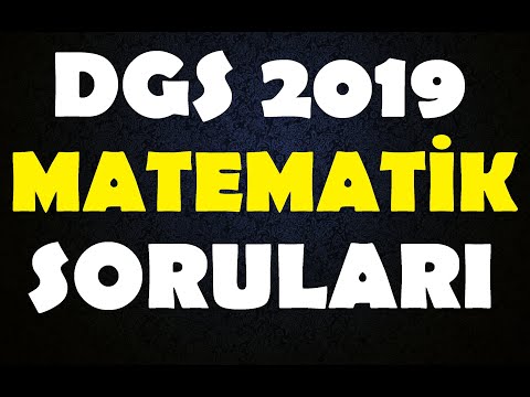 2019 DGS MATEMATİK SORU ÇÖZÜMLERİ (Part 2)
