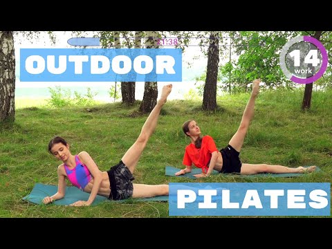OUTDOOR PILATES WORKOUT for LEGS & CORE ballet inspired