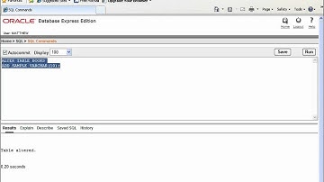 SQL with Oracle 10g XE - Using ALTER TABLE to ADD and DROP Table Columns