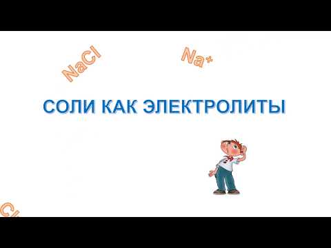 Соли как электролиты/химия 9