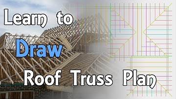 Basic & Easy How to draw roof truss plan