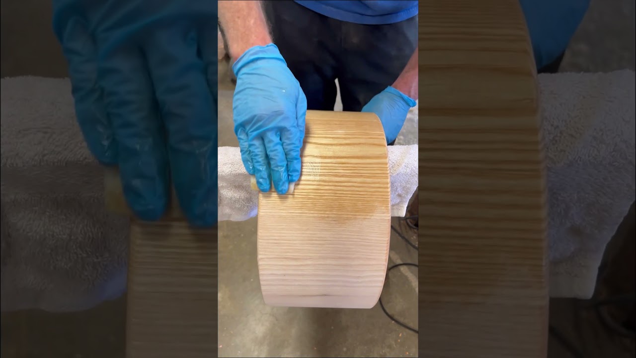 Ash snare drum build-final stages! #drumset #music #handmade #snaredrum #customdrums #heirloom