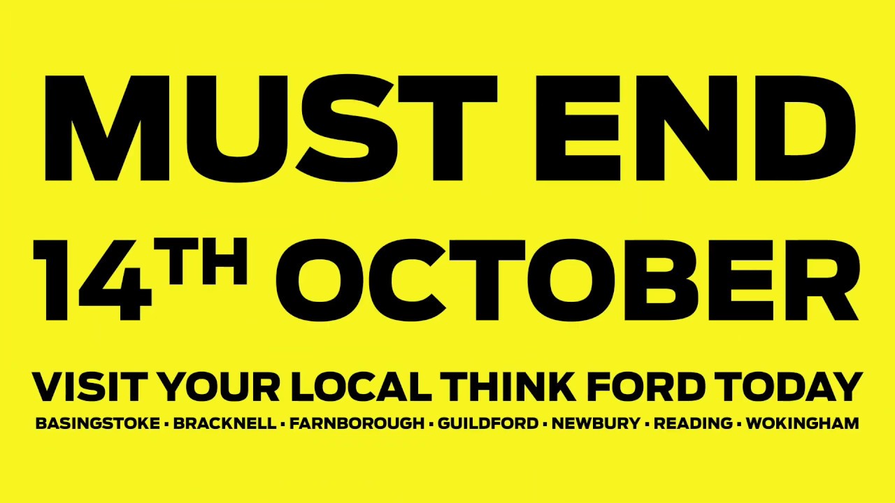 The Think Ford 10 Day Save October 2019