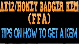 CoD Ghosts - AK12/Honey Badger KEM (FFA) || Tips On How To Get A KEM Strike