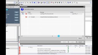 FIX ERROR COMPILE RUNNING PLC SIM TIA PORTAL