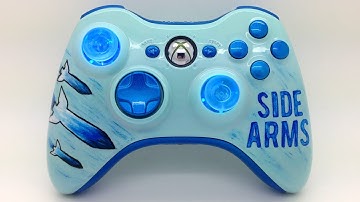 SideArms Custom Painted Xbox 360 Controller - Acidic Gaming