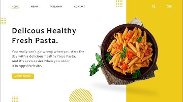 Food Delivery Website Landing Page Design | using Adobe Xd Tutorial Xd