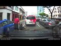Cab Driver Hit Pedestrian Jaywalking While Using Handphone | Short Video