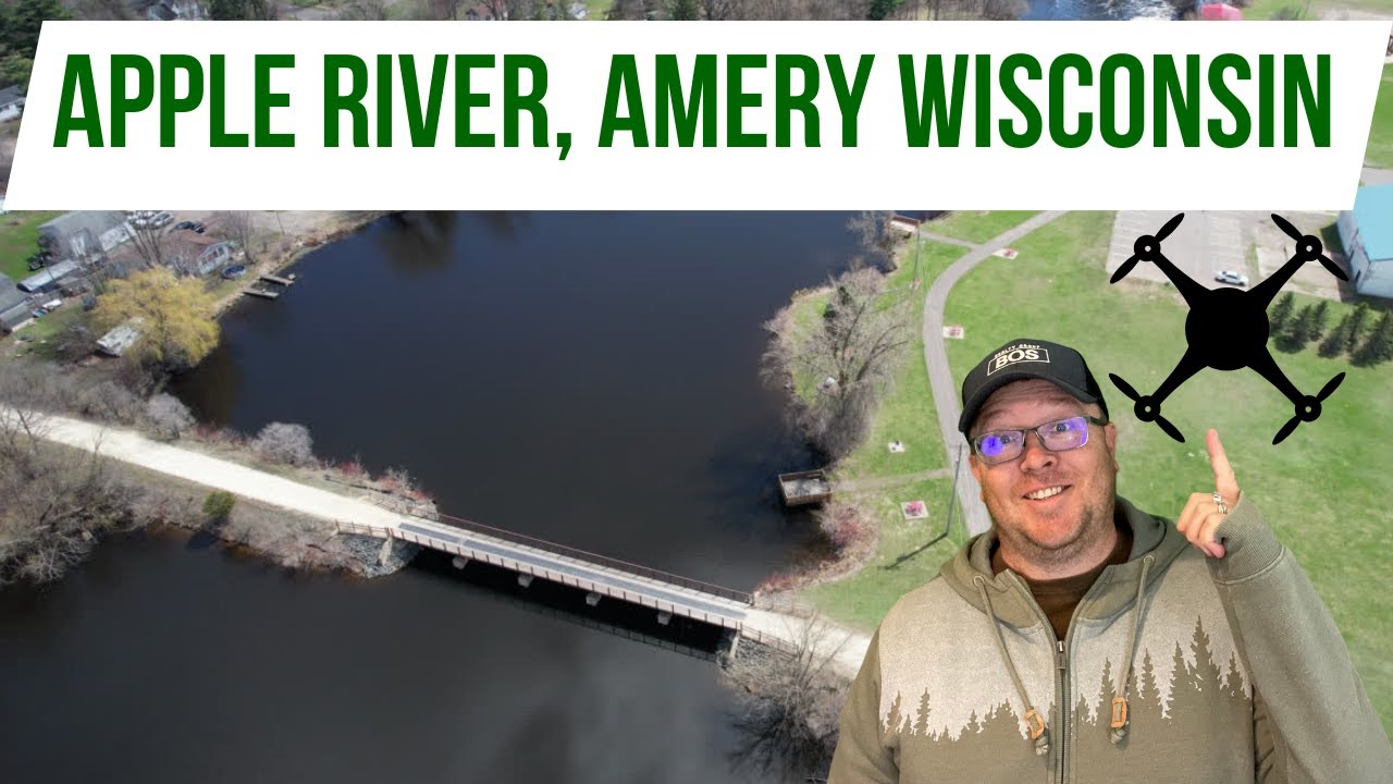 Aerial Drone Tour of the Apple River in Amery, Wisconsin | Discover Wisconsin