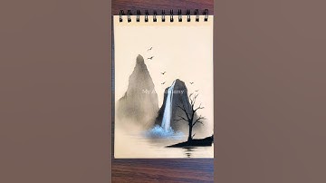 Simple CHARCOAL DRAWING For Beginners 😍 #art #drawing #trending #viral #shortsvideo #youtubeshorts