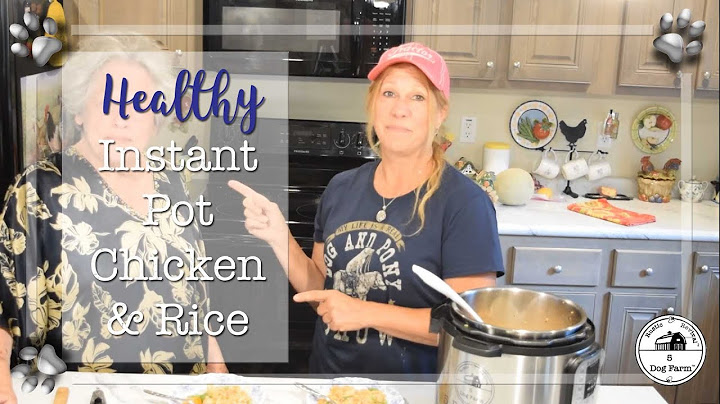 Instant pot dog food chicken and rice