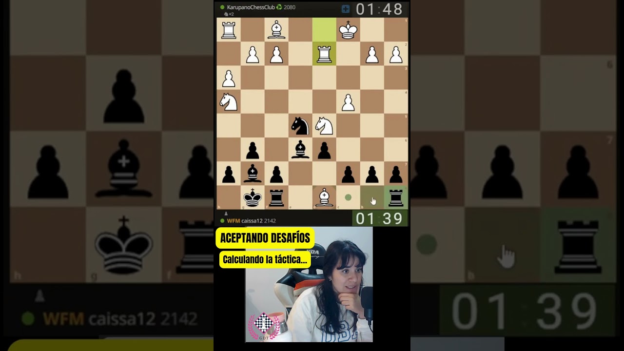 Calculando la táctica en vivo: ¡Gano calidad!/ Live Tactic: Winning the Exchange