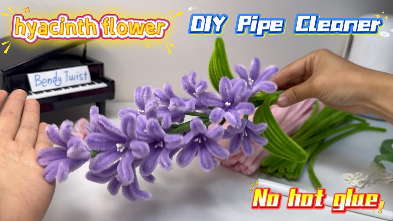 DIY Hyacinth Flowers with Pipe Cleaners –🌟 Easy Craft Tutorial🌟