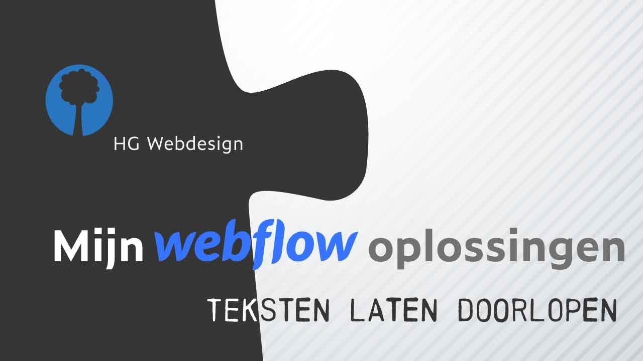 Tekst kolommen in Webflow