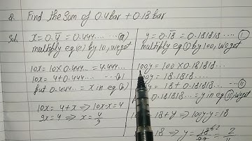 Find the Sum of 0.4bar + 0.18bar