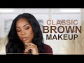 CLASSIC BROWN HOLIDAY GLAM | FULL FACE DRUGSTORE MAKEUP | Andrea Renee