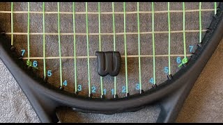How To String A Tennis Racket: String pattern, string diagrams and setup