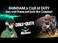 Gundam x call of duty  anime con cosplay skins