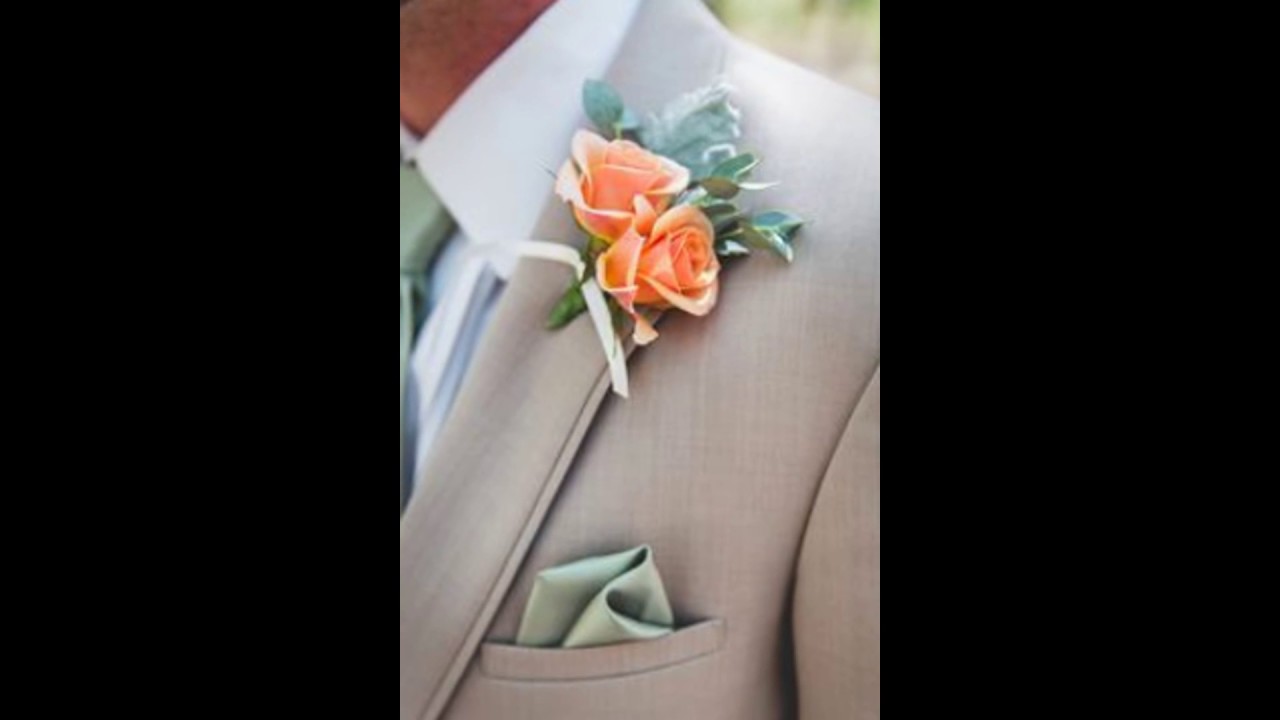 Peach Garden Rose Boutonniere peach rose boutonniere and khaki wedding suit - youtube Peach Garden Rose Boutonniere peach rose boutonniere and khaki wedding suit - youtube