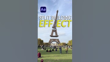 3d Build Split Effect | After Effects #tutorial 🔥