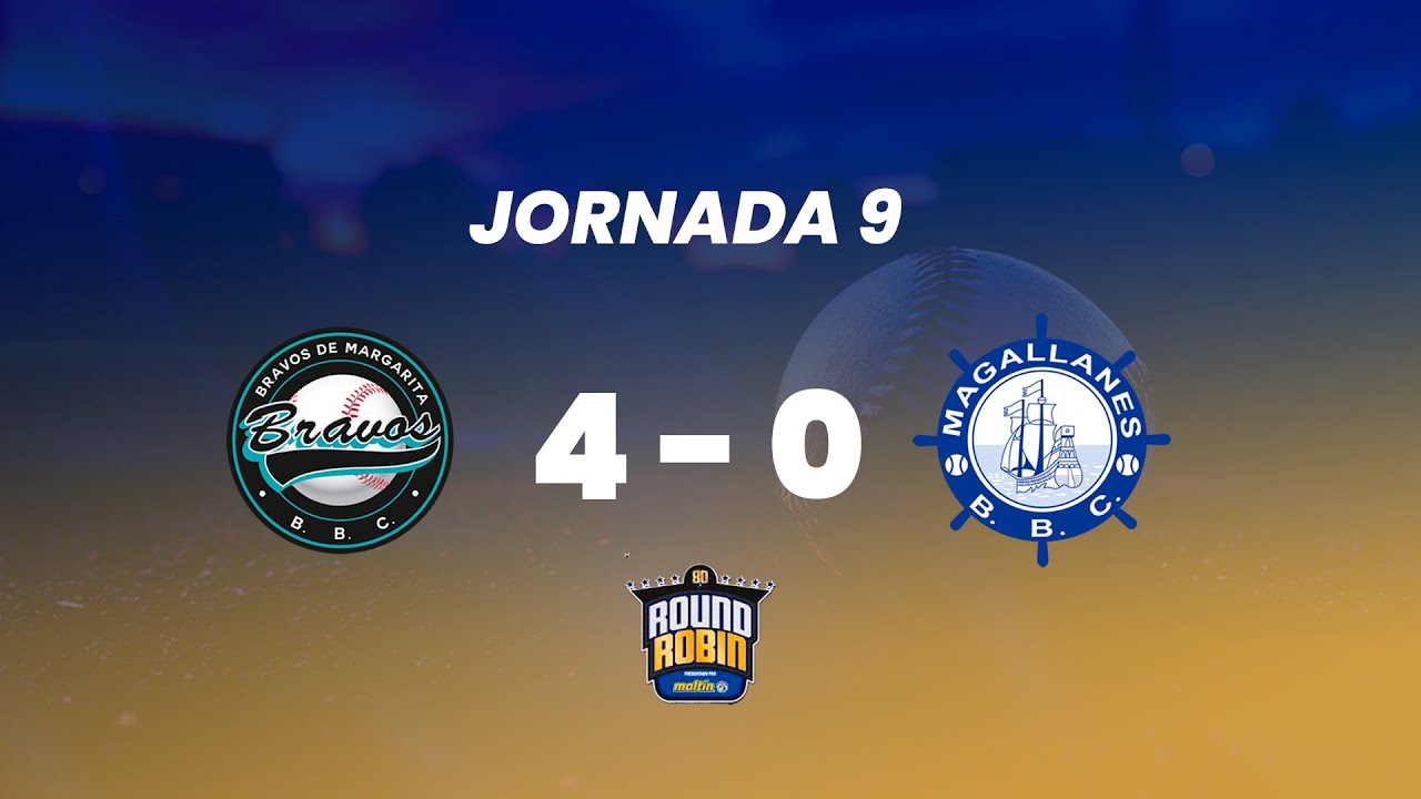 JORNADA 9 RESUMEN - ROUND ROBIN - Bravos de Margarita 4 - Navegantes del Magallanes 0 (16-01-26)
