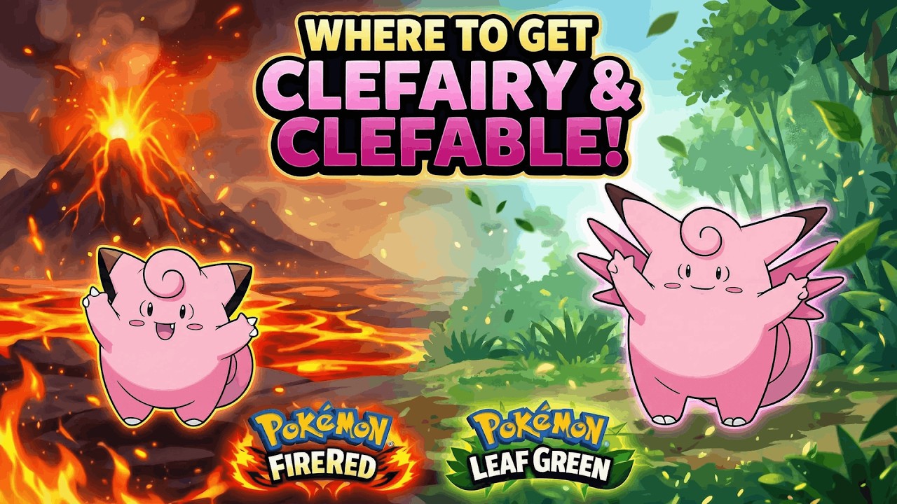 Where To Get Clefairy & Clefable In Pokemon Fire Red & Leaf Green