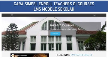 Cara Simpel ENROLL TEACHERS di Courses Moodle (LMS Sekolah)