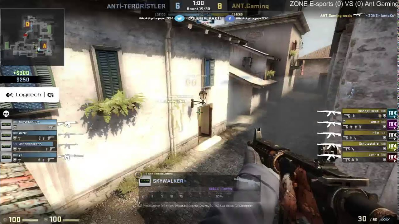 MP CS: GO Turnuvası Yarı Final Maçı ANT Gaming vs Zone E-Sports 1. Maç ...