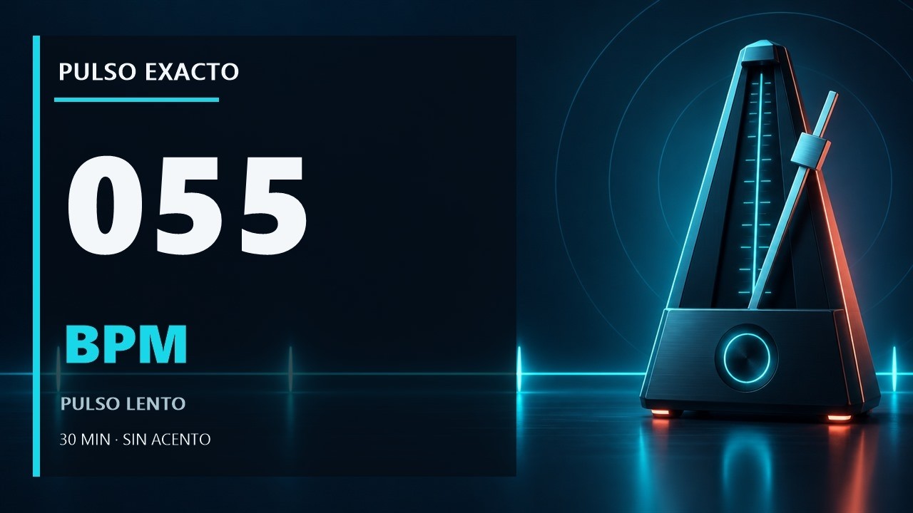 55 BPM Metronome | Metrónomo 55 BPM — 30 min sin acento auf YouTube ansehen 55 BPM Metronome | Metrónomo 55 BPM — 30 min sin acento auf YouTube ansehen