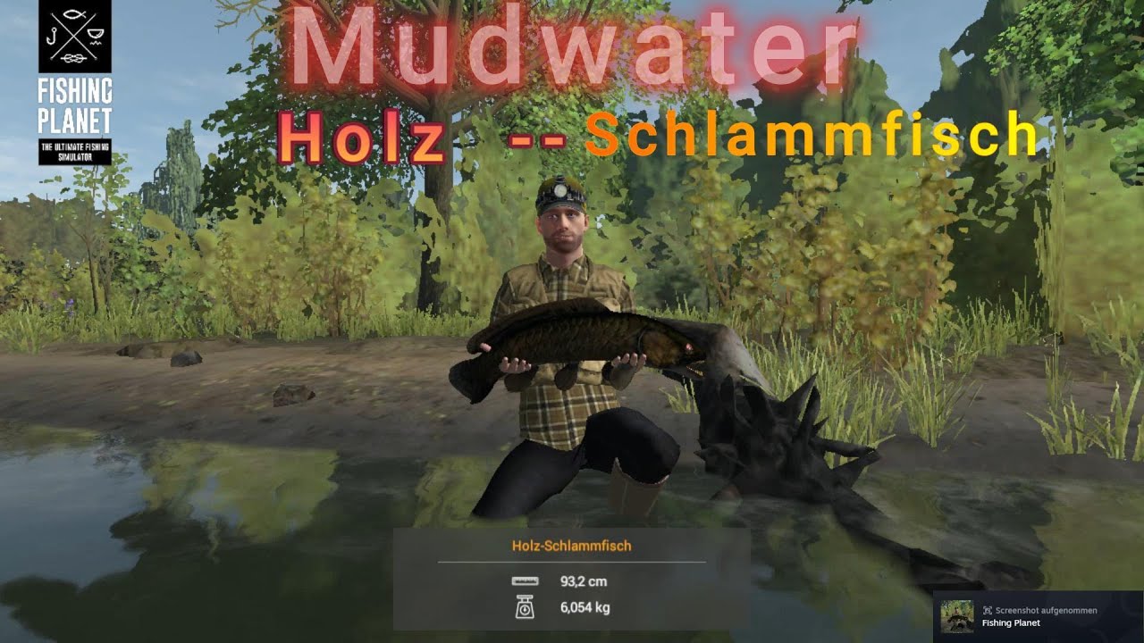 Fishing Planet Mudwater Monster Holz-Schlammfisch