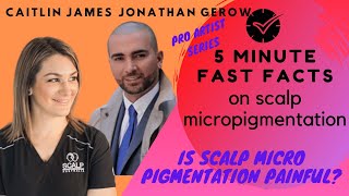 Is Scalp MicroPigmentation Painful? - 5 Minute FAST FACTS Interview - Jonathan Gerow & Caitlin James