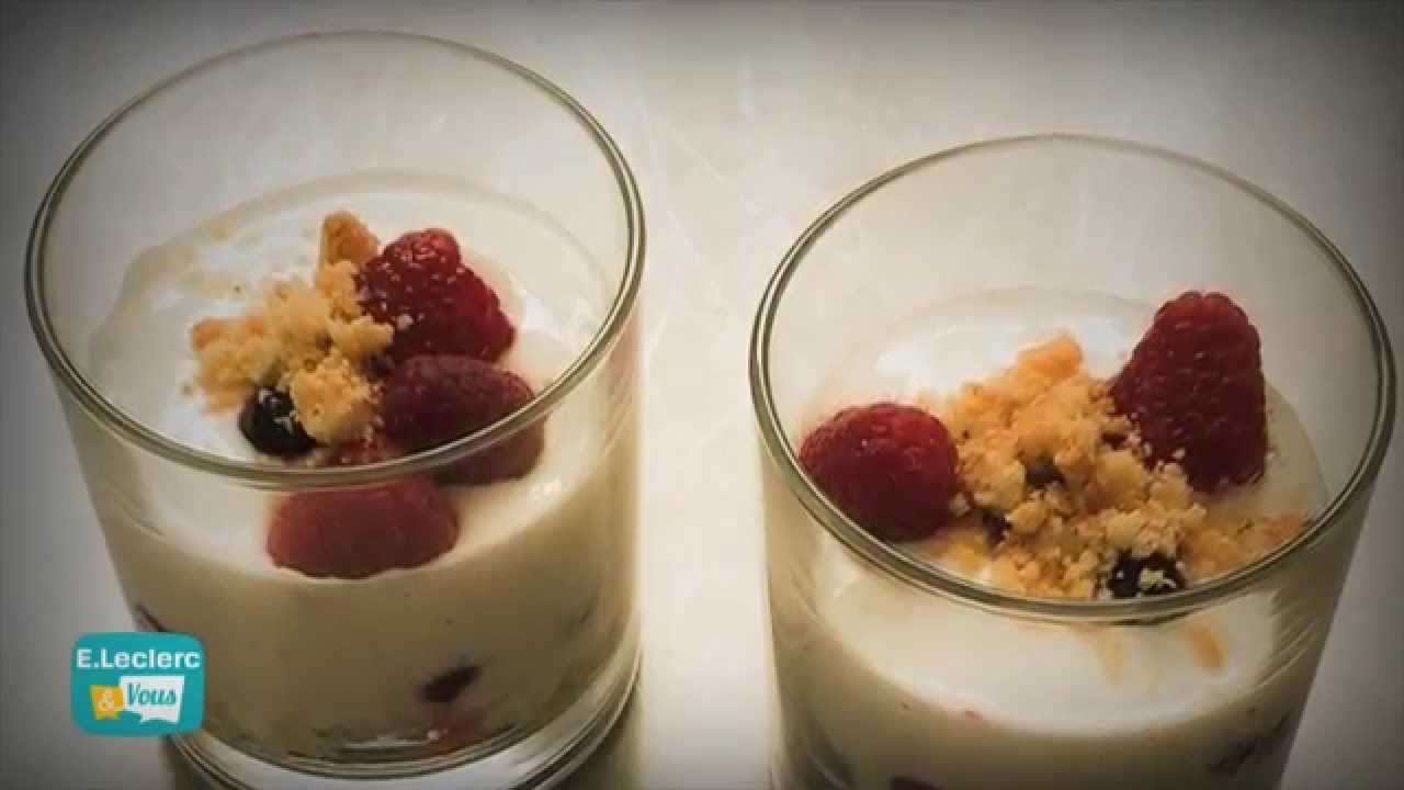 C’en cuisine – Verrine au yaourt vanille et fruits des bois