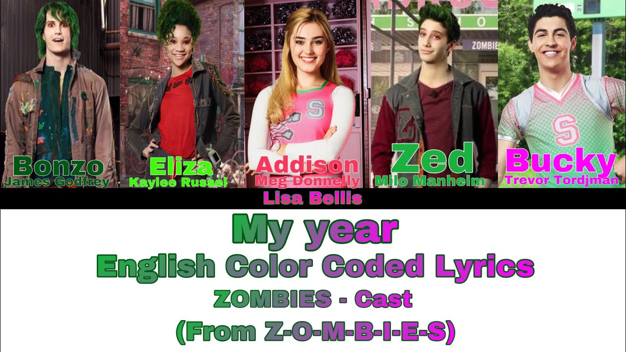 ZOMBIES My Year Color Coded Lyrics YouTube ZOMBIES My Year Color Coded Lyrics YouTube
