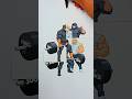 67 kids X 61 Meme Mod Friday Night Funkin GYM Transform Paper Craft #67kid #viralshorts #meme