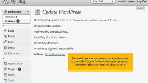 How to upgrade Wordpress 3.0