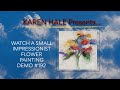 Real Time Impressionist Flower Painting in Acrylic Demo #192