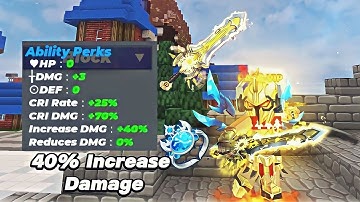 Max 40% Increase Damage Ares Armor Set in Skyblock! (Blockman Go)