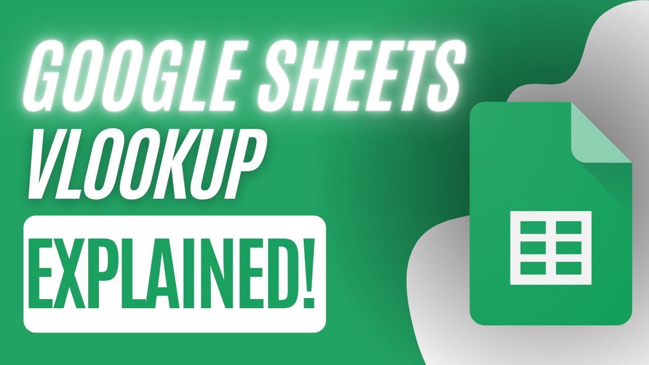 How To Use VLOOKUP in Google Sheets! - YouTube