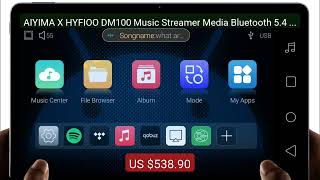 AIYIMA X HYFIOO DM100 Music Streamer Media Bluetooth 5.4 Wire... — Amazing Value 2026 | Must Have!