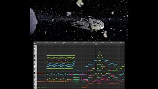 Asteroid Field Scene MIDI Rescore using BBCSO Core