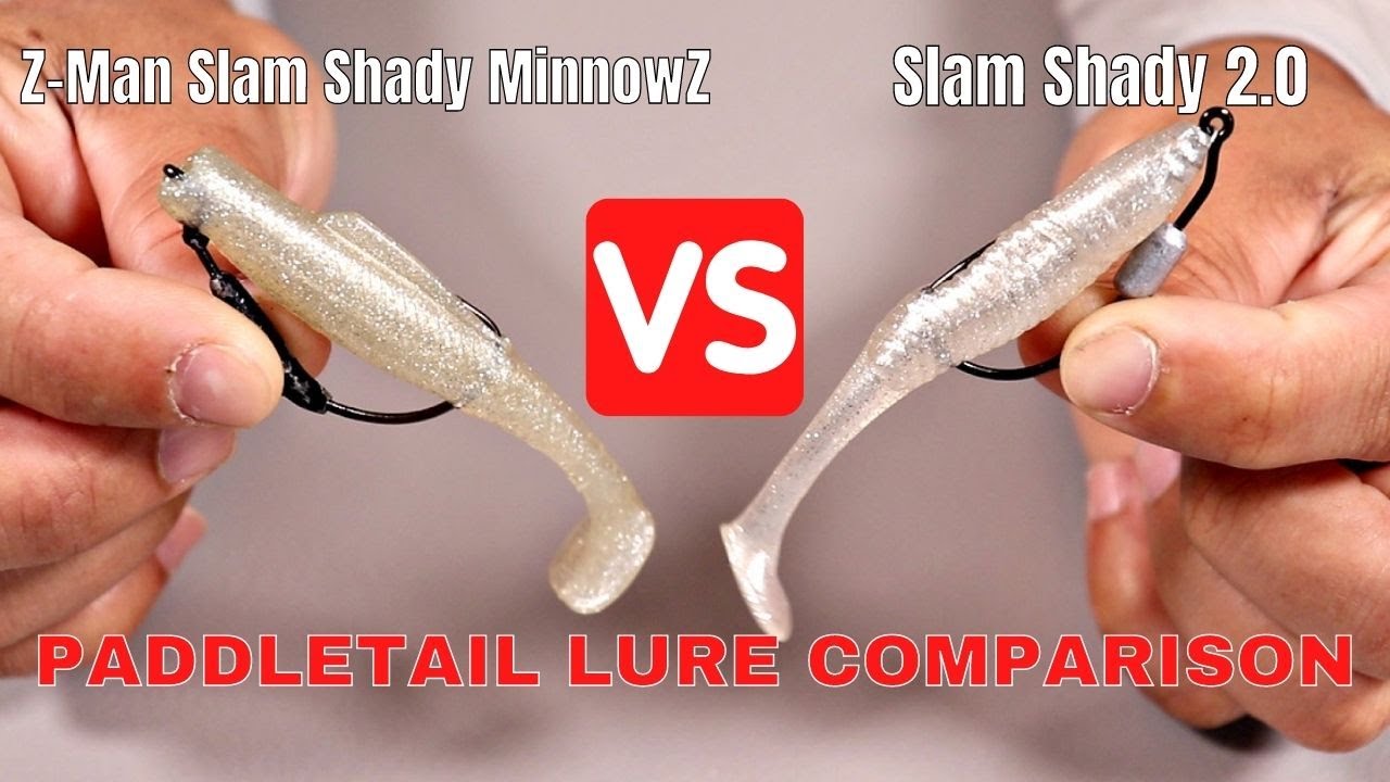 Paddletail Lure Comparison: Slam Shady 2.0 VS. Z-Man Slam Shady MinnowZ 