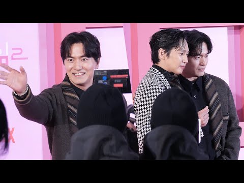 이진욱 Lee JinUk, 박성훈 Park SungHoon: 넷플릭스 오징어게임 시즌2 월드 프리미어 이벤트 레드카펫 포토월 Squid Game Season2: 241209 DDP