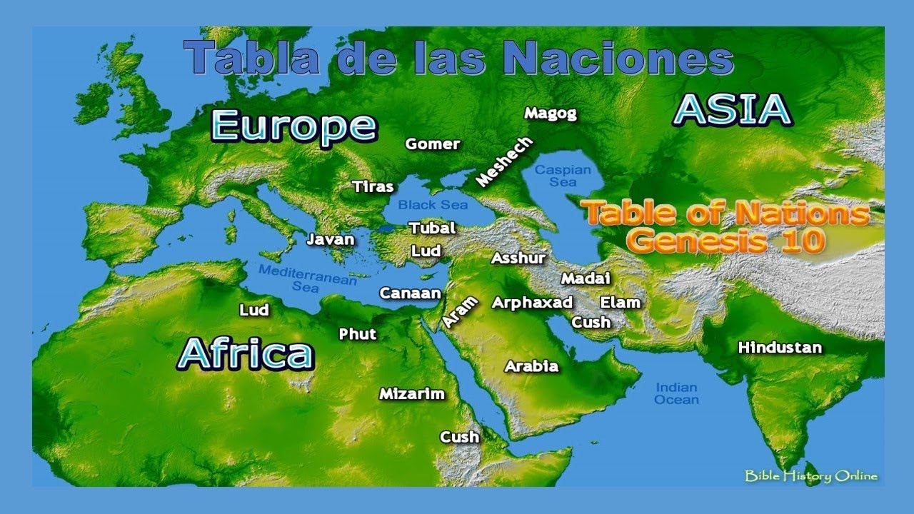 Estudios Bíblicos, Génesis Clase 23 La Tabla de las Naciones YouTube