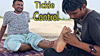 The Handsome Boy's Fun Control Over Feet Ticklish Reactions!