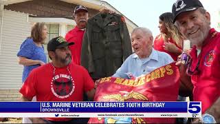 U.S. Marine veteran celebrates 100th birthday in Brownsville