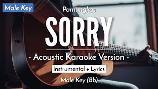 Sorry (Karaoke Akustik) - Pamungkas (Male Key | HQ Audio)