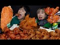 SUB) ASMR MUKBANG 바삭바삭 소리끝판왕! 매콤닭강정+닭똥집튀김+옛날통닭 먹방!!