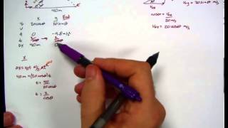 2D Angled Launch (launch up, land flat, unknown launch angle)